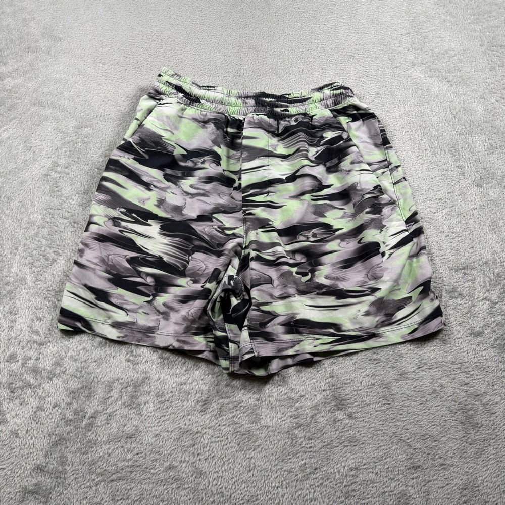 Lululemon Active Shorts Mens S Multi Color Abstract Camo Print Athletic